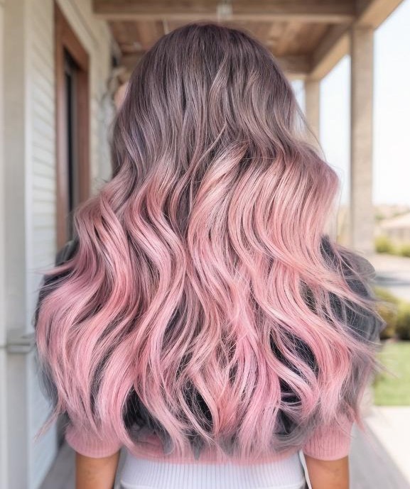 1-pastel-pink-ombre-on-long-hair