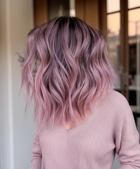 10-dusty-pink-highlights-on-long-bob