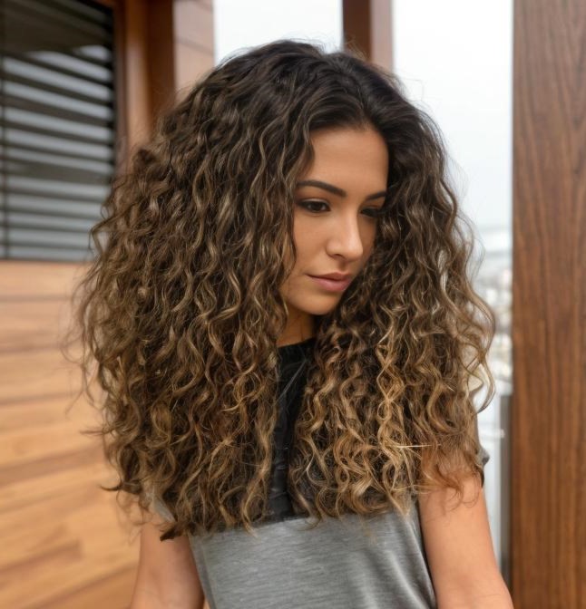 16-natural-tight-curls-with-balayage