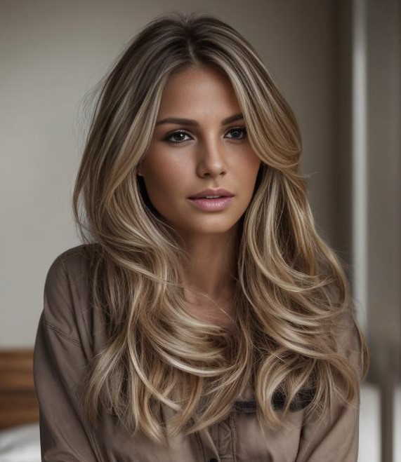 Dishwater Blonde Hair Color with Highlights