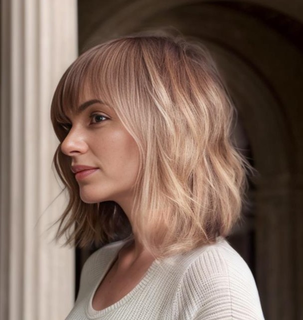 Textured Lob With An Arched Fringe