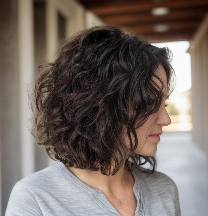 Сute Textured Wavy Bob