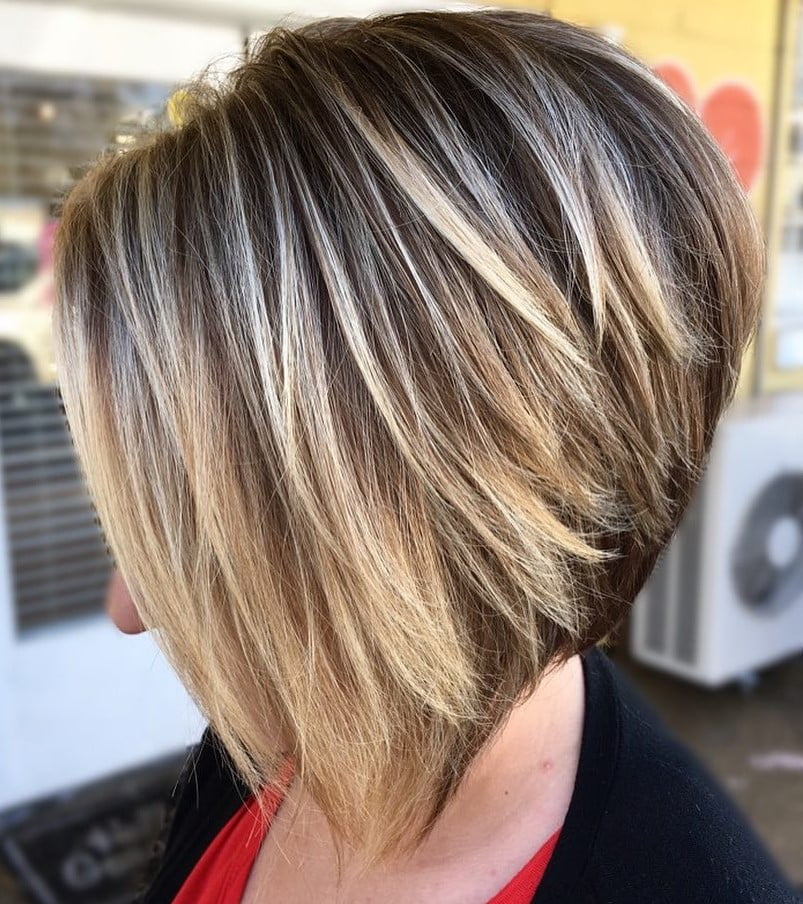 Choppy Brunette Bob with Blunt Lines and Nape Detail - The Latest Hairstyles  for Men and Women (2020) - Hairstyleology