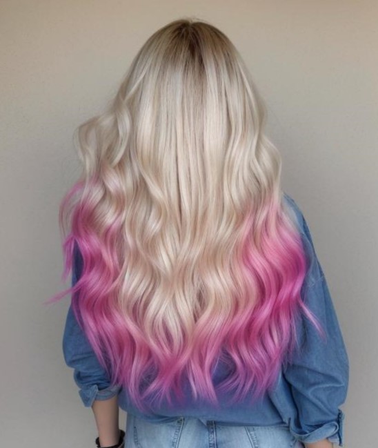 7-bubble-gum-dip-dye-on-blonde-hair