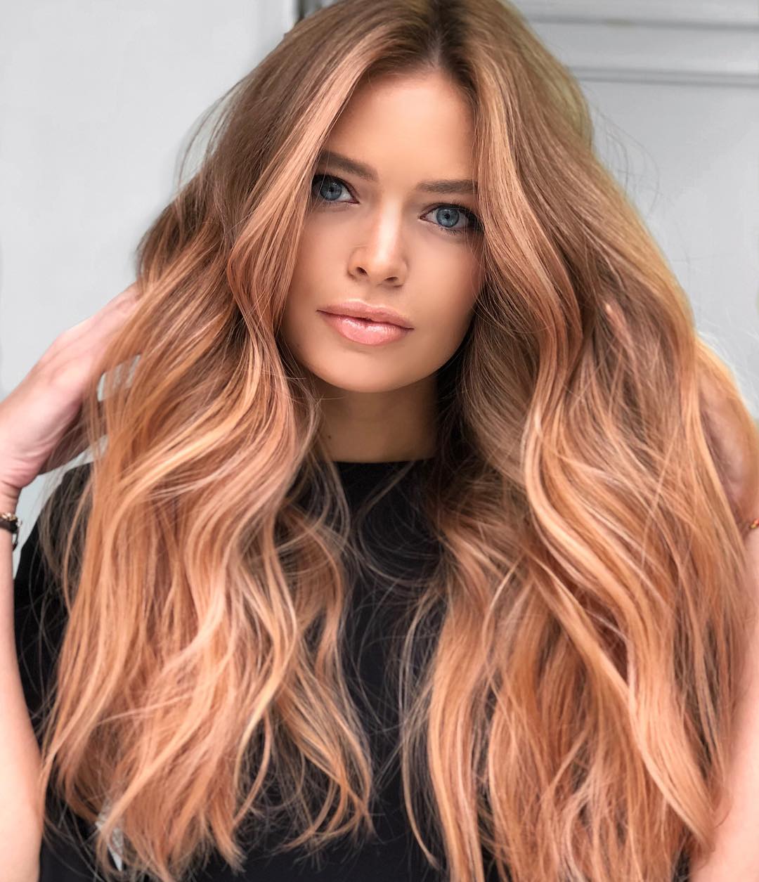 Rose Gold Balayage Hair