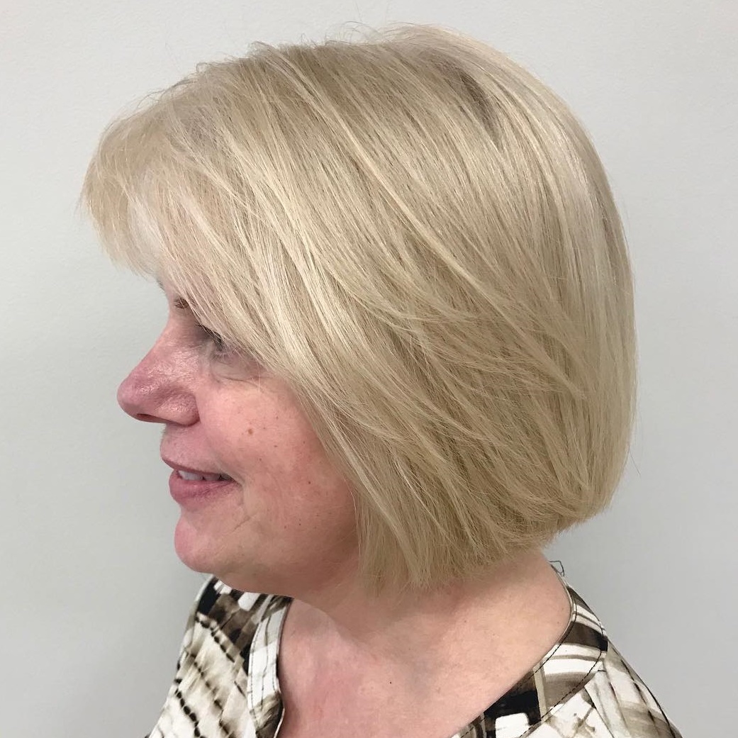 Modern Blonde Bob Over 50