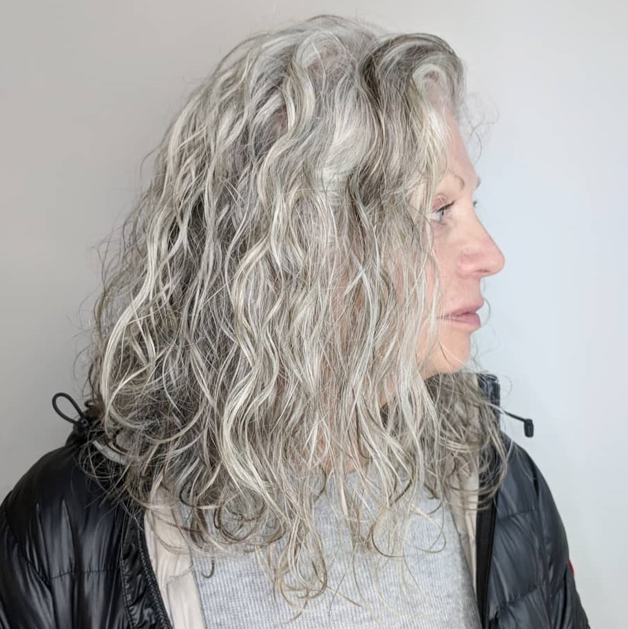 Medium Gray Beach Waves