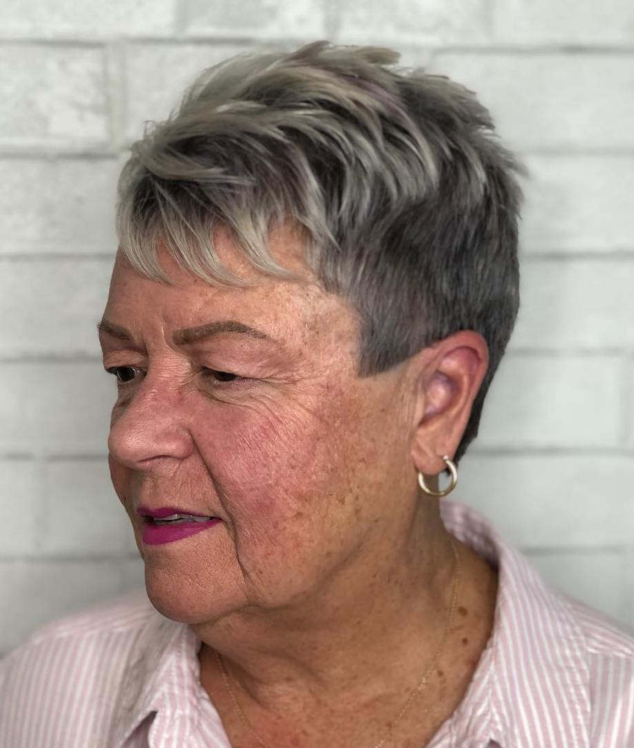 Short Tapered Pixie Over 70