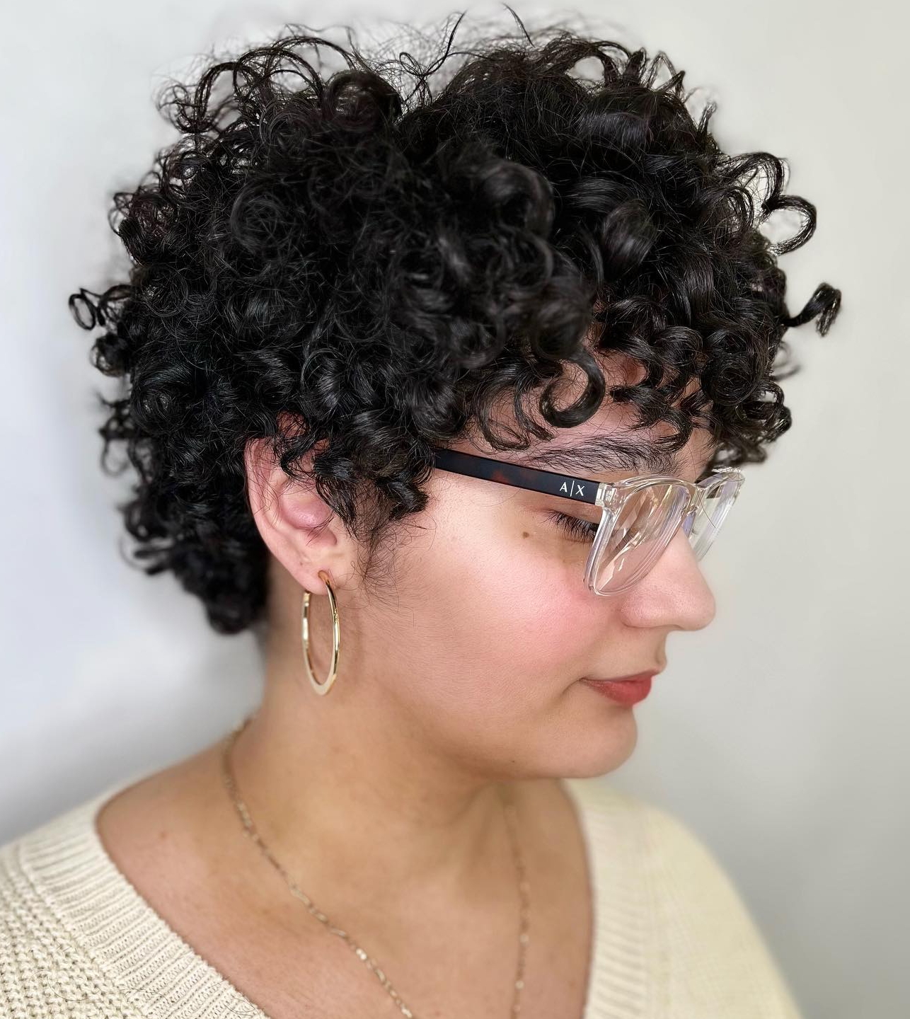 Curly Pixie Cut on Black Hair