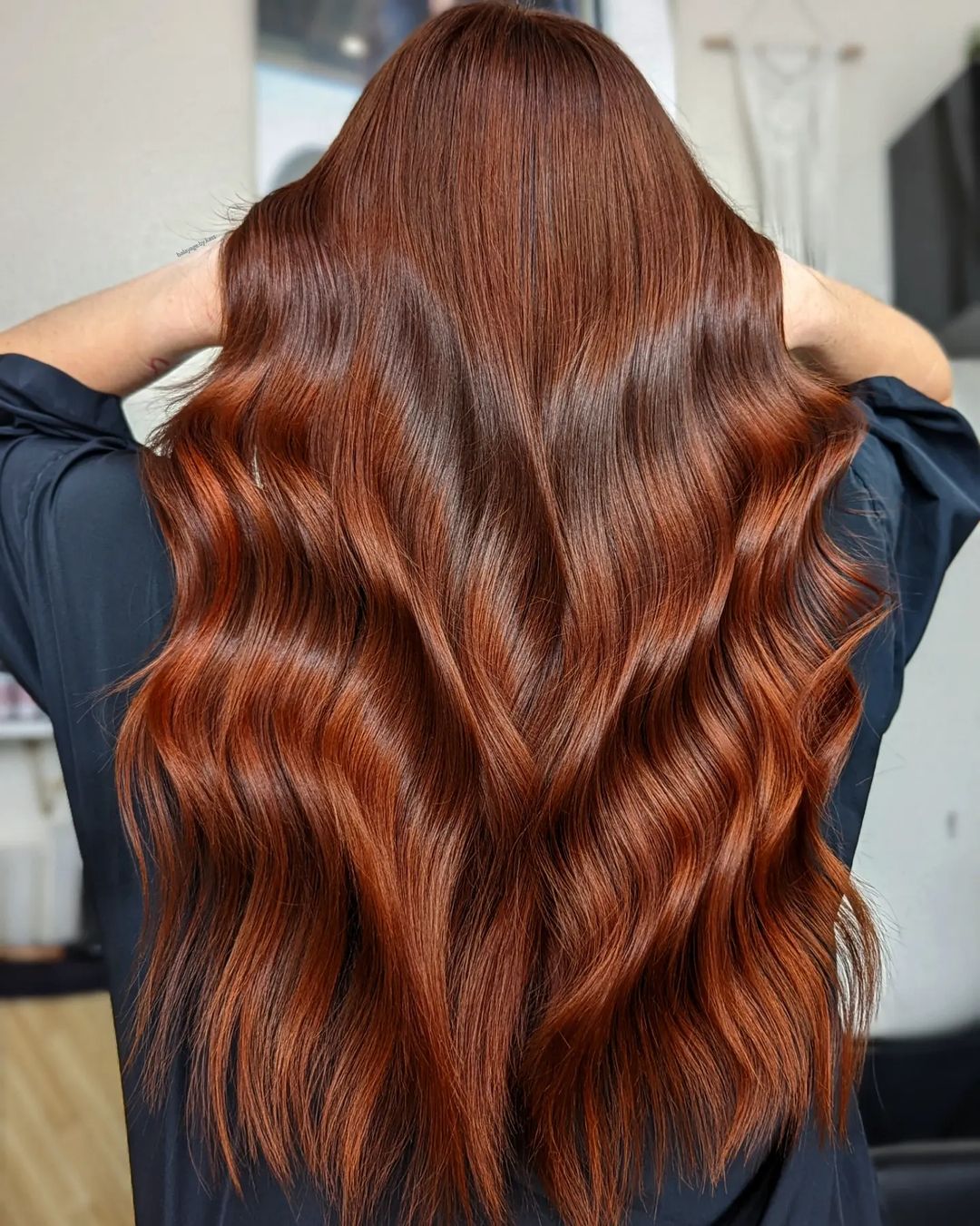 Dark Pumpkin Spice Copper Long Hair