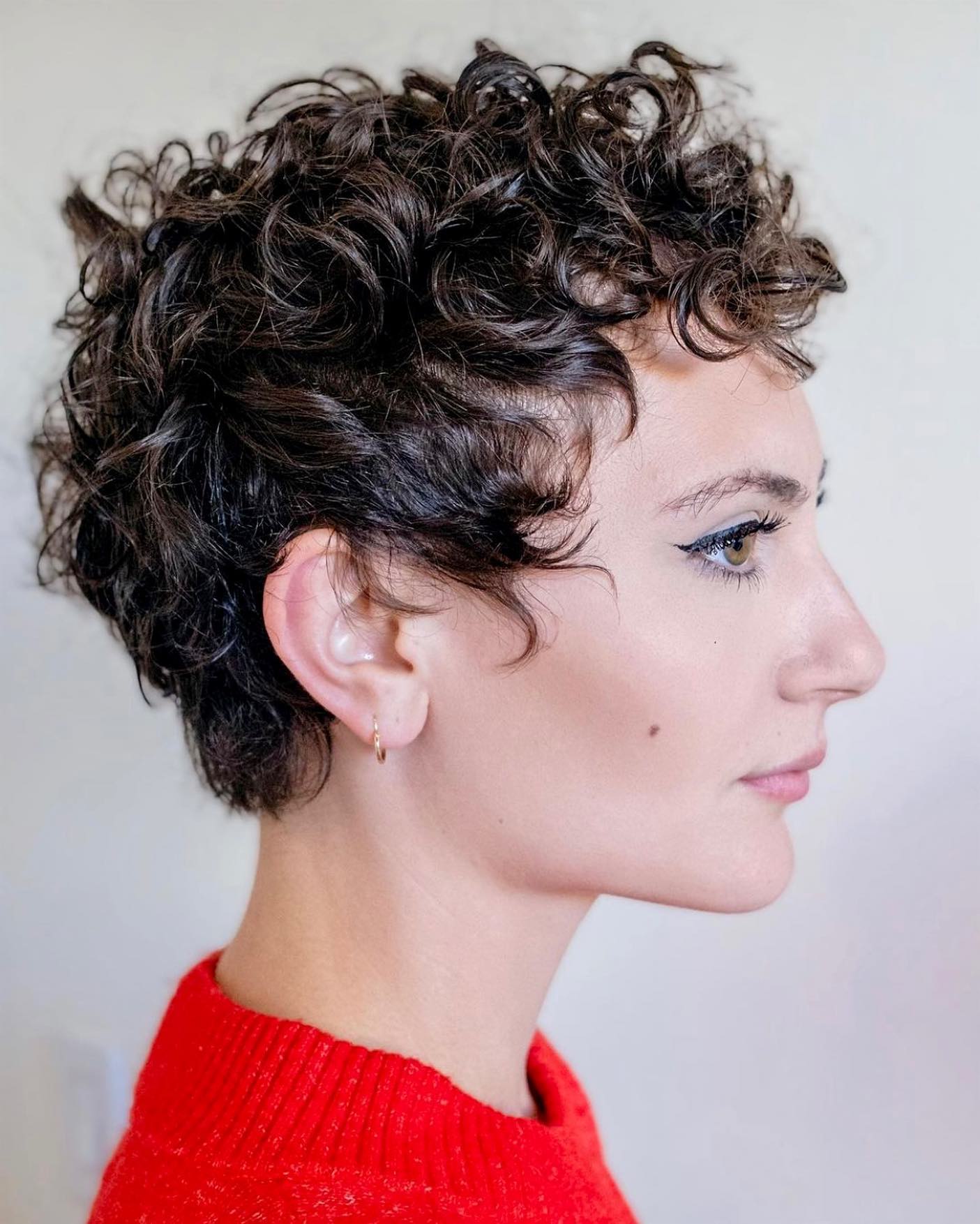 Short Curly Pixie Cut