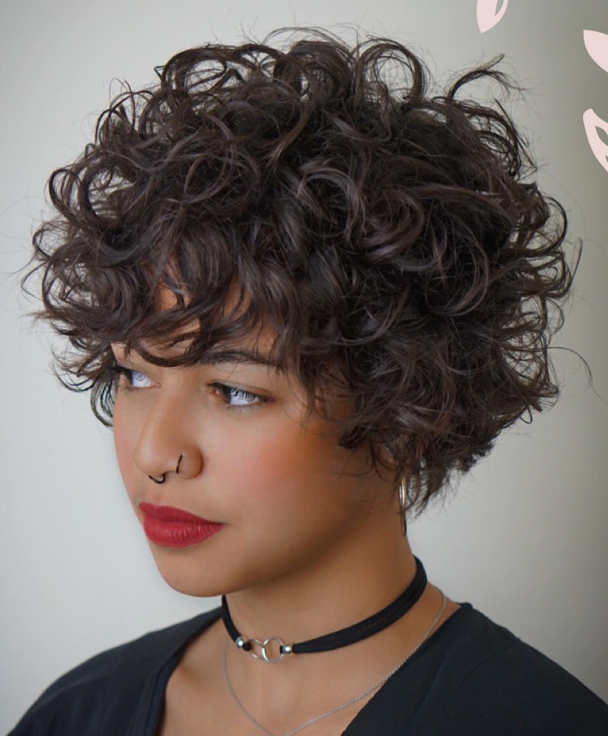 Short Layered Curly Haircut