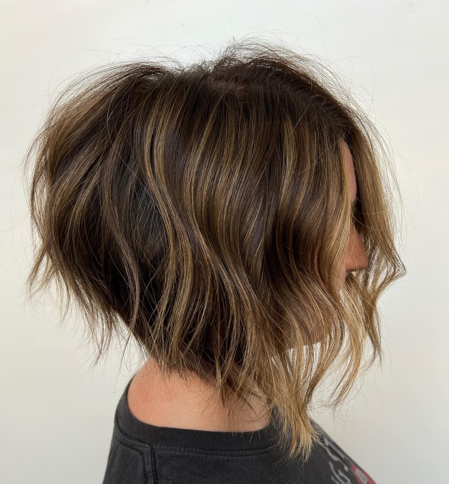 Short Stacked Bronde Bob