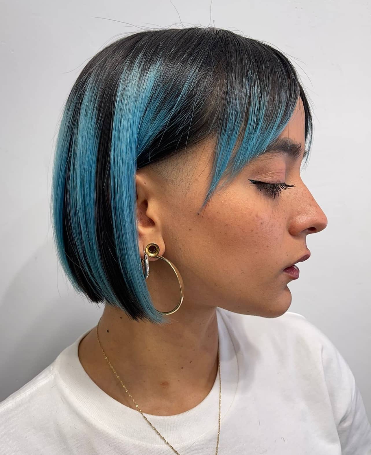 Undercut Bob with Straight Bang