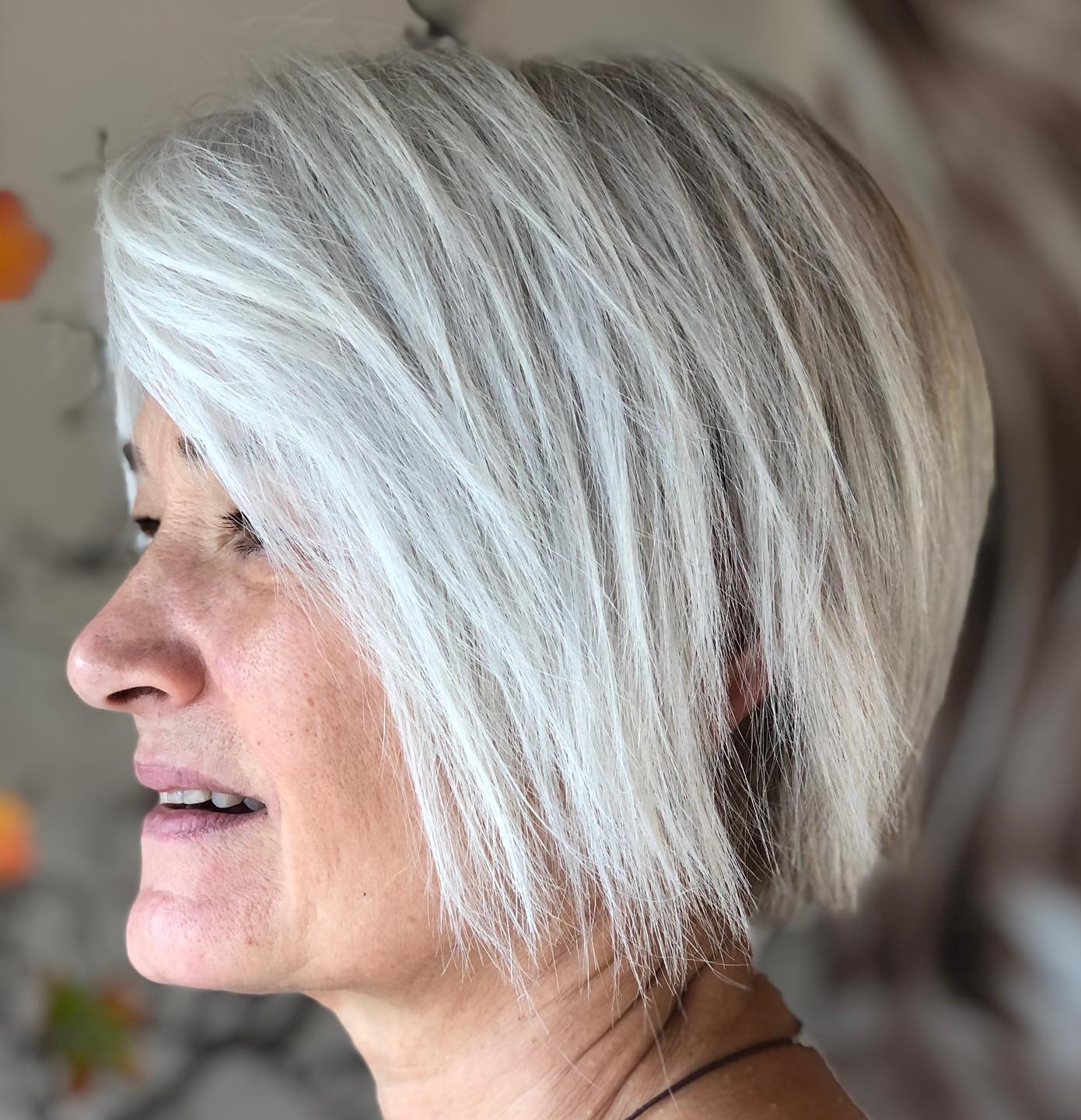 Sleek Graduated Gray Bob