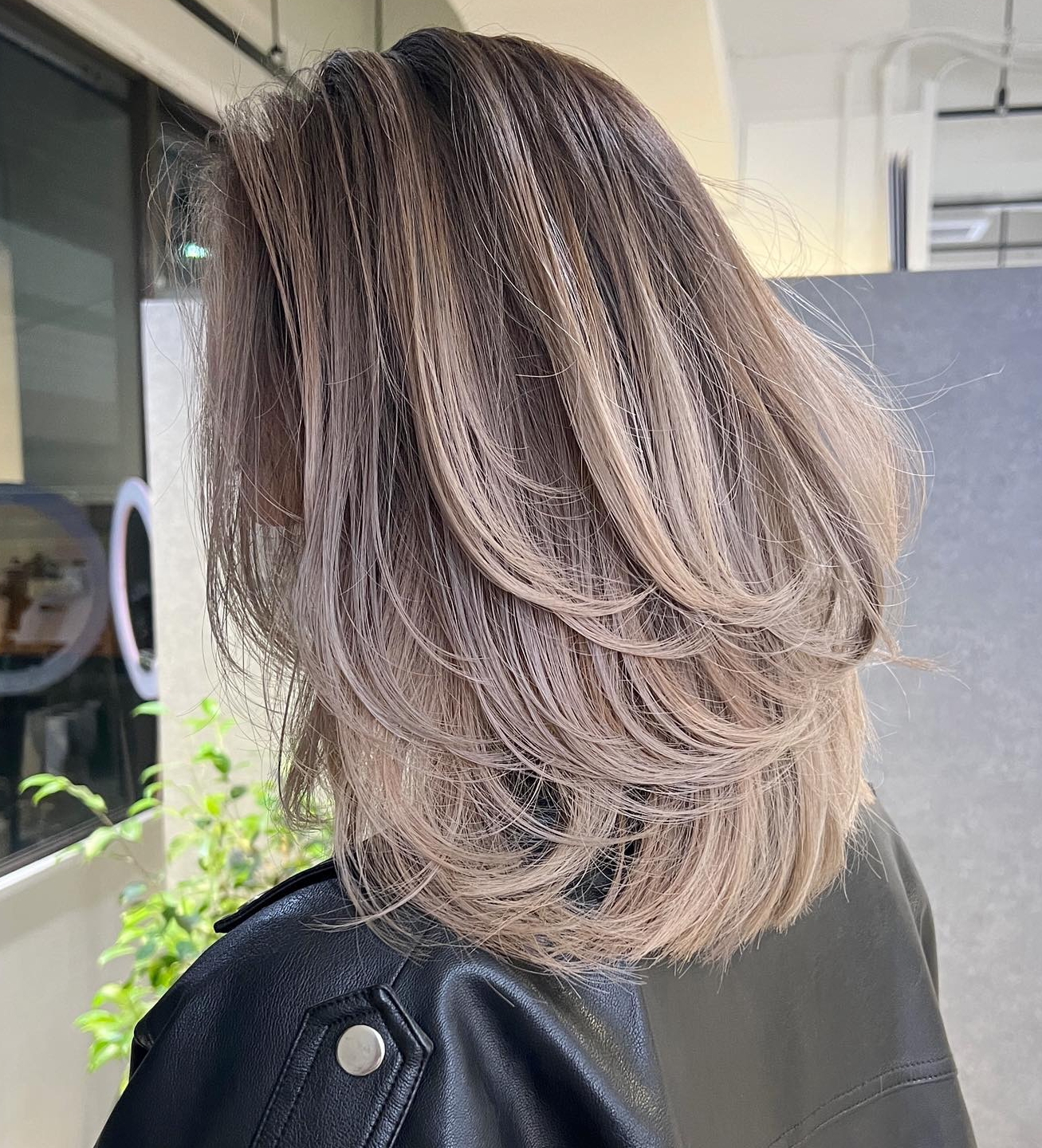 Short Butterfly Cut on Dirty Blonde Hair