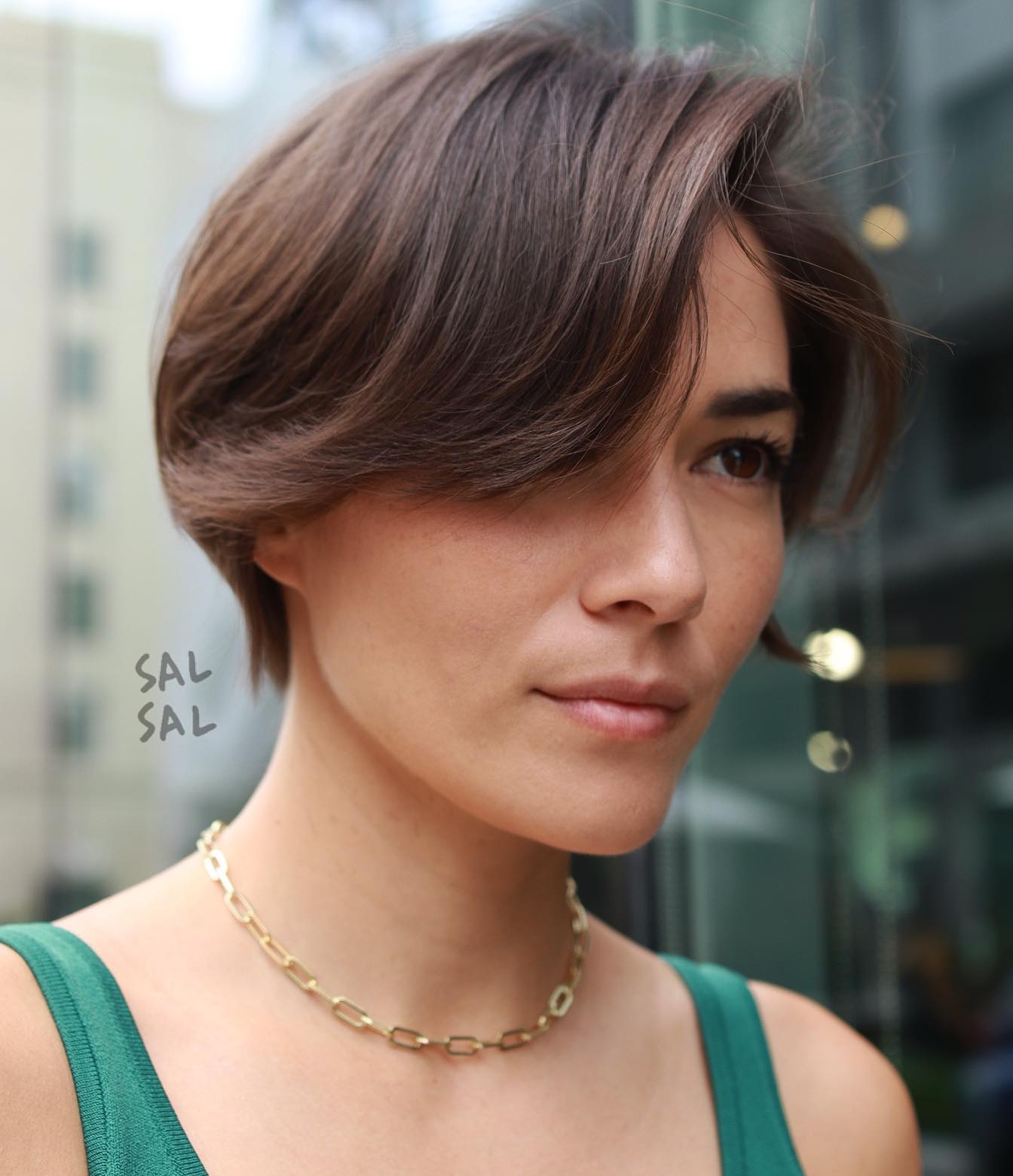 Short Bob Cut with Side Bang