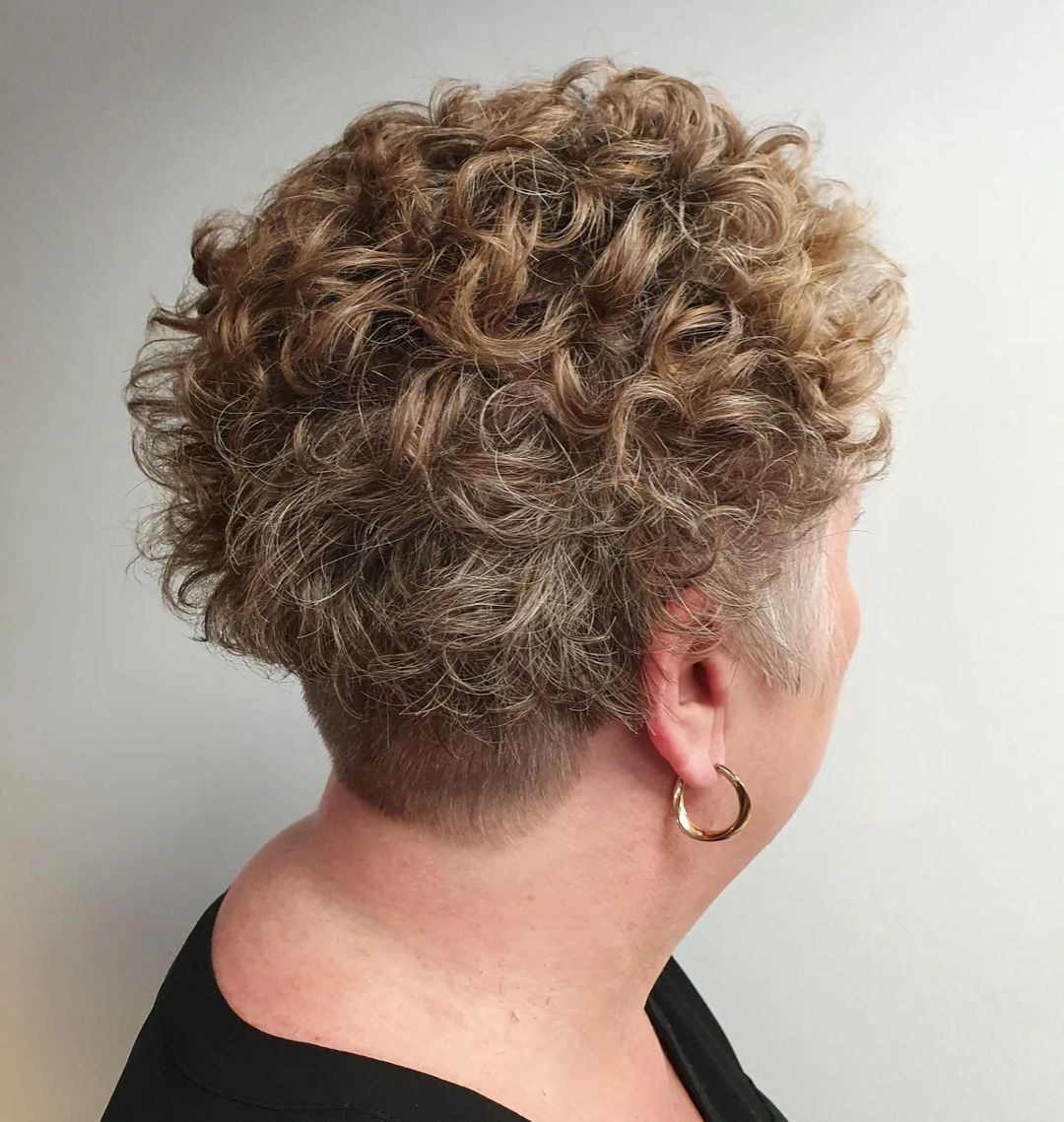 Short Perm with Undercut