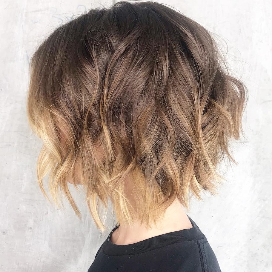 Sliced Wavy Bob For Fine Hair