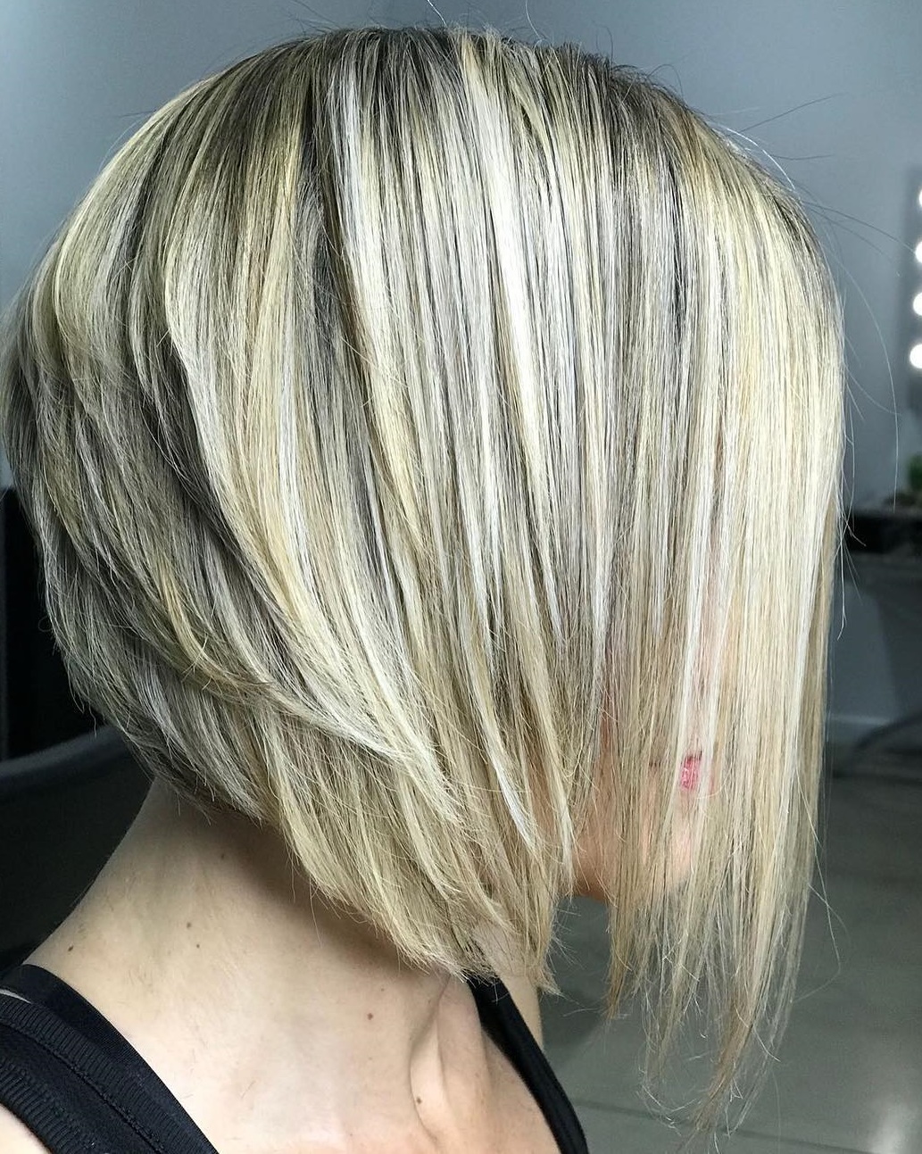 Straight Sliced Blonde Bob