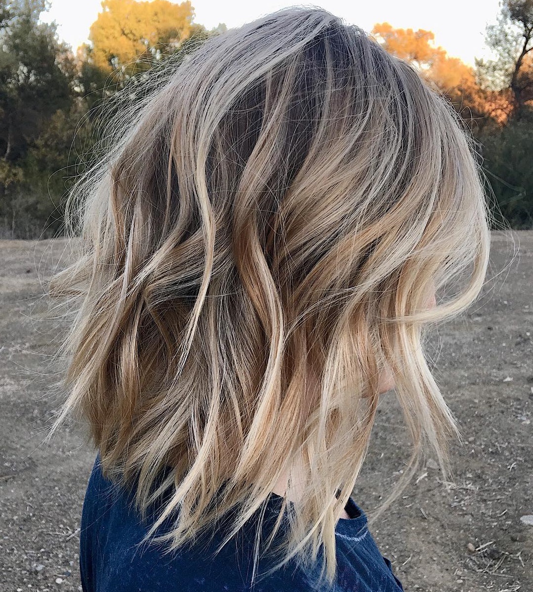 Trendy Textured Wavy Lob