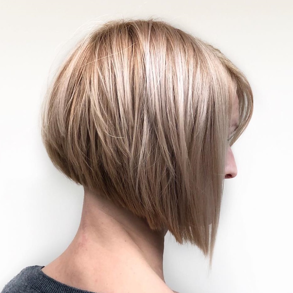 Steep Inverted Textured Bob