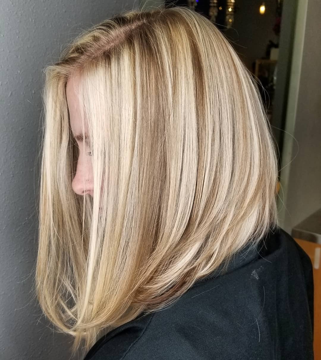 Angled Shoulder-Length Bob