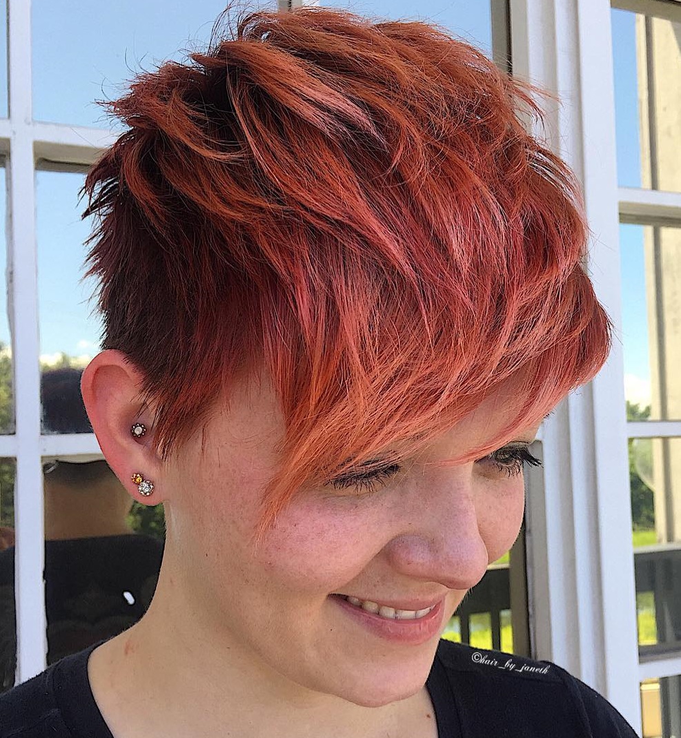 Choppy Red Pixie