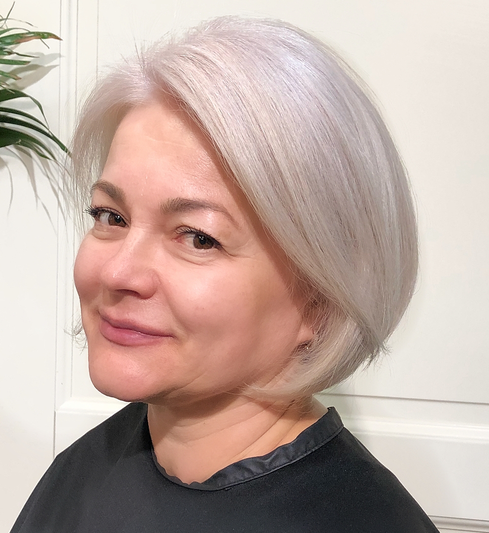 50+ White Blonde Bob For Fine Hair