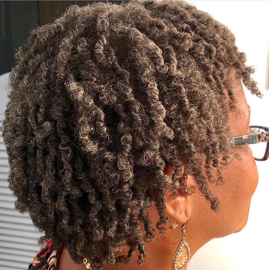 Short Twist Out For Older Black Women