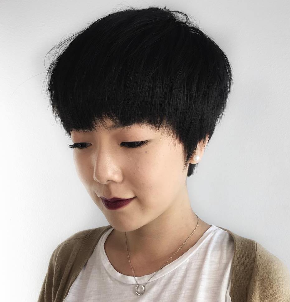 Asian Razored Bowl Cut