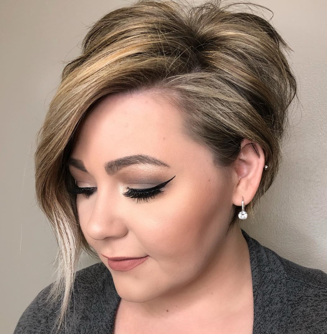 Asymmetrical Pixie Bob With Long Bangs