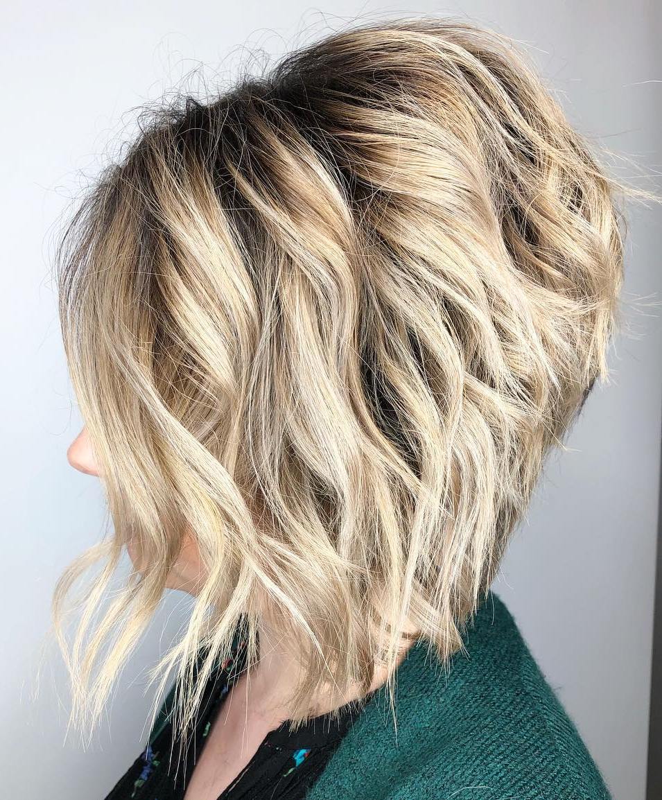 Messy Stacked Bob